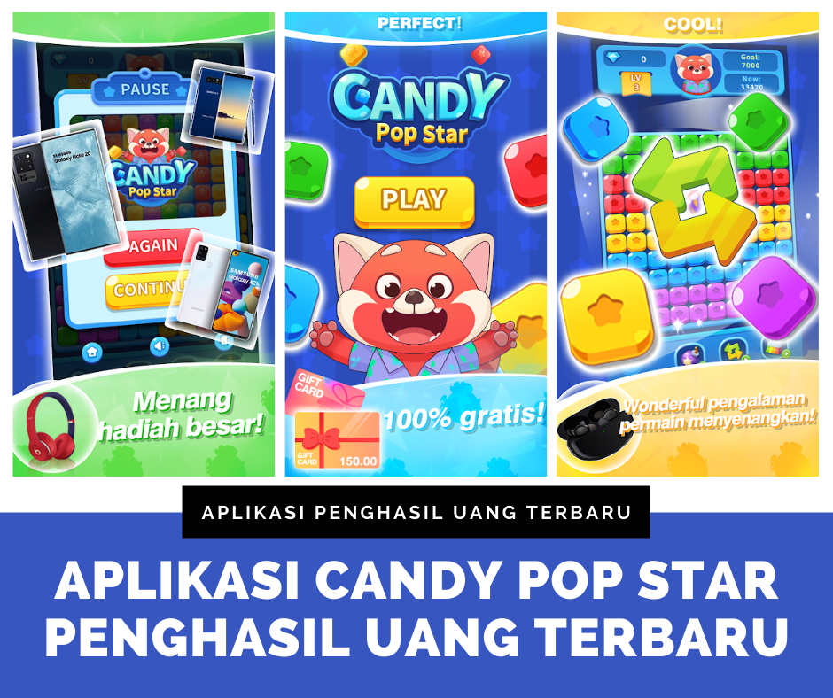 Aplikasi Candy Pop Star Apk Penghasil Uang Terbaru