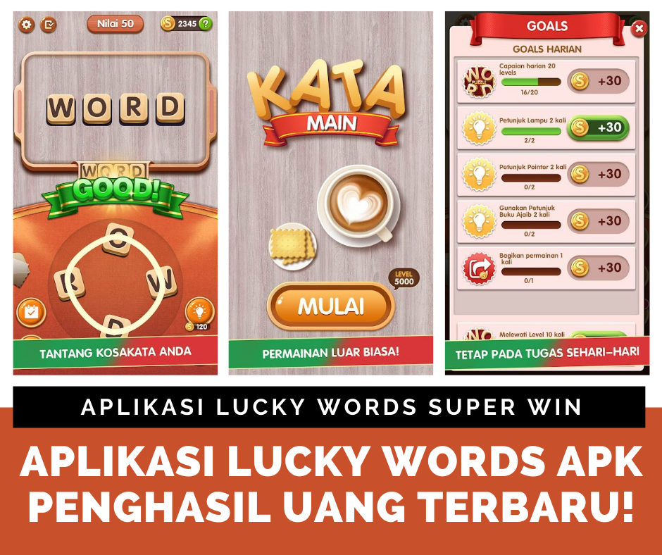 Aplikasi Lucky Words Apk Penghasil Uang Terbaru
