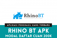Aplikasi RhinoBT Apk Penghasil Uang